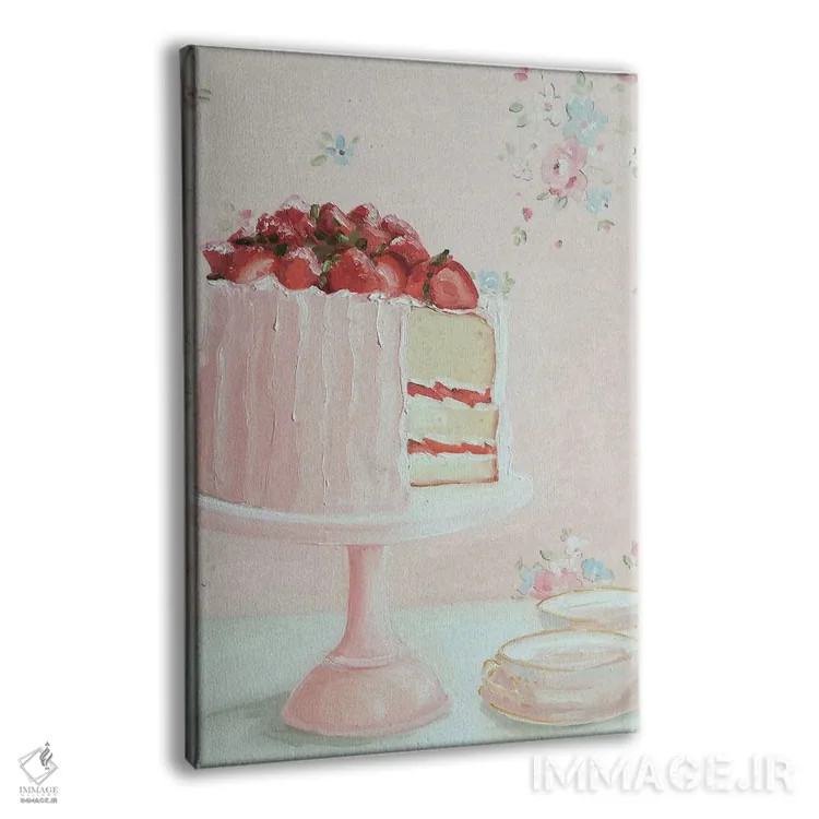 تابلو دکوراتیو بعدازظهر توت فرنگی اثر لیزا فینچ - نمای پرسپکتیو محصول