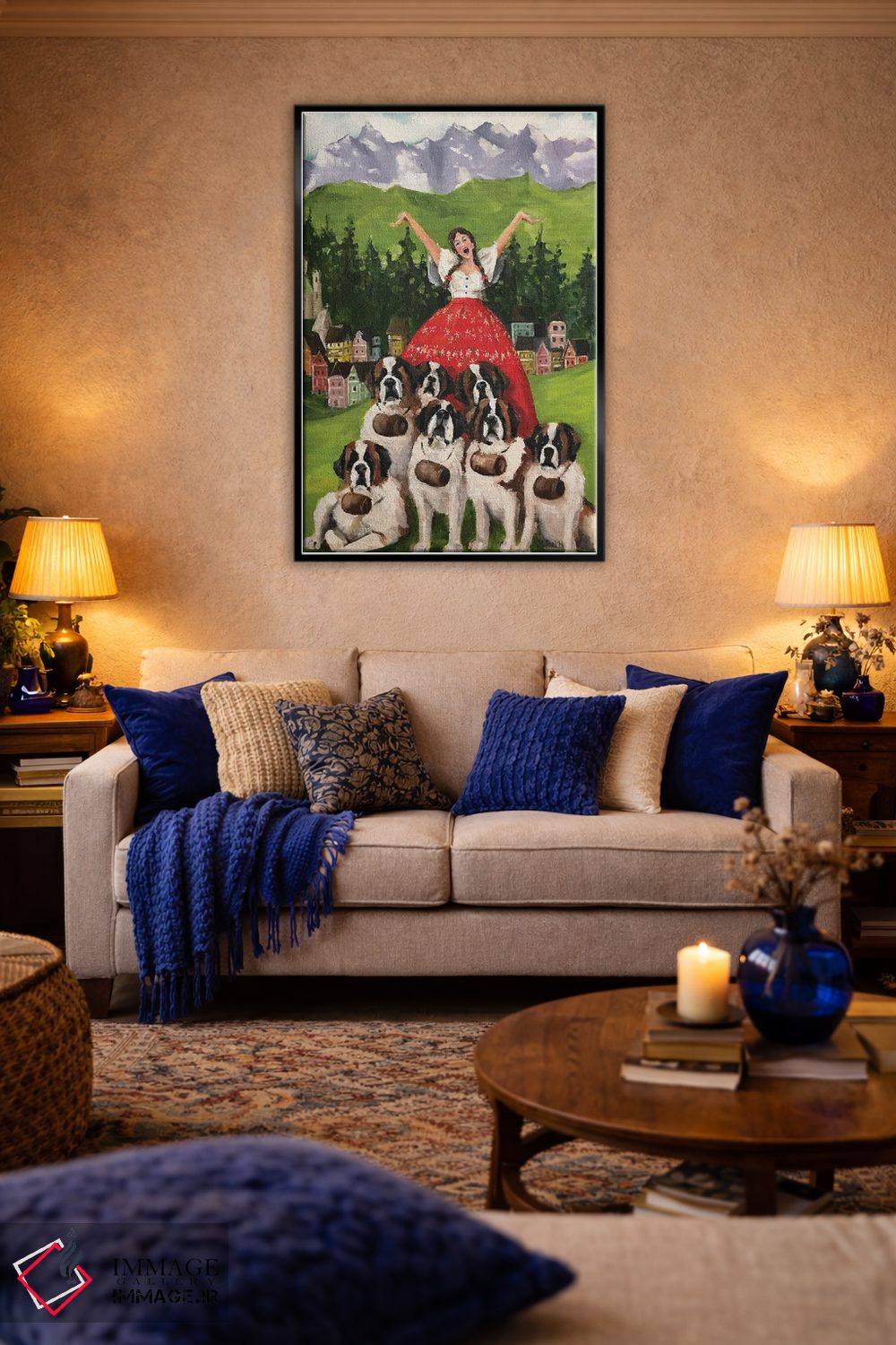 تابلو دکوراتیو خواننده سالزبورگ اثر لیزا فینچ - D4B