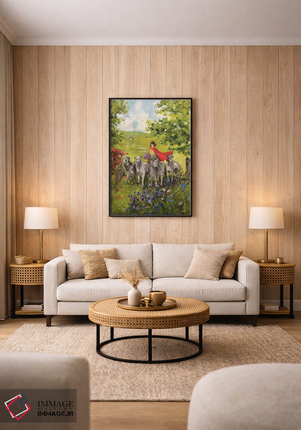 تابلو دکوراتیو گردشگران بعدازظهر اثر لیزا فینچ - D1B