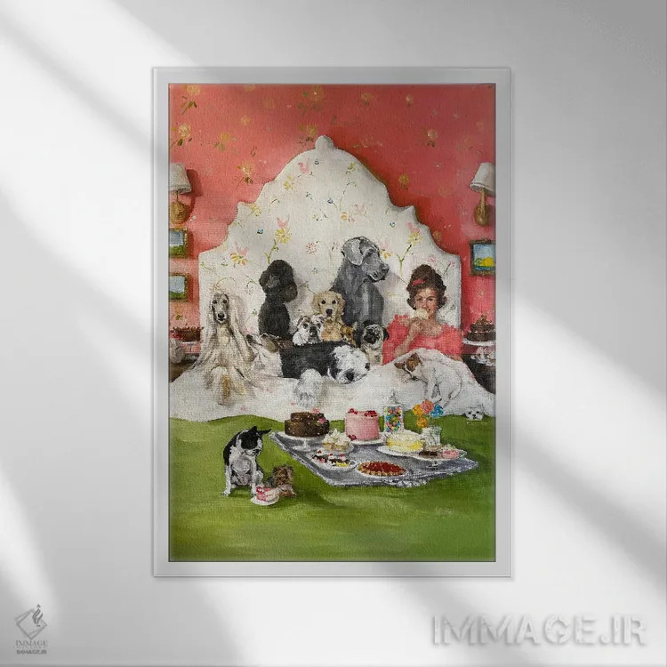 تابلو دکوراتیو خواب های شیرین اثر لیزا فینچ - نمای قابدار سفید