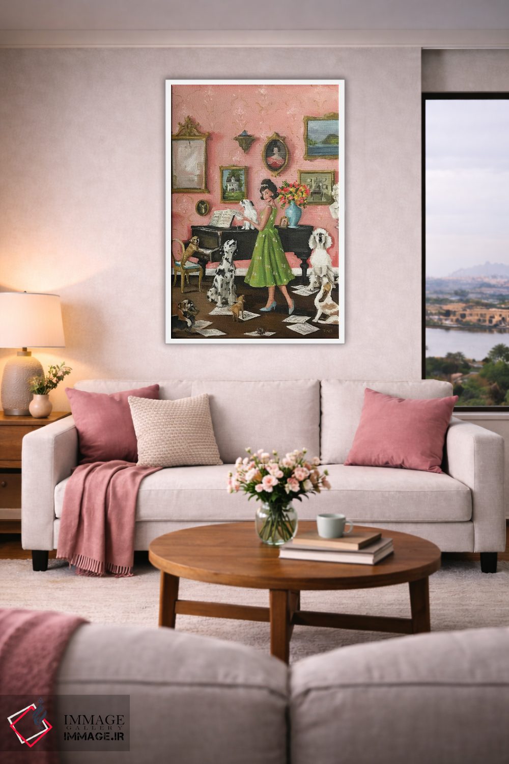 تابلو دکوراتیو آواز اتفاقی و دلنشین اثر لیزا فینچ - D4W