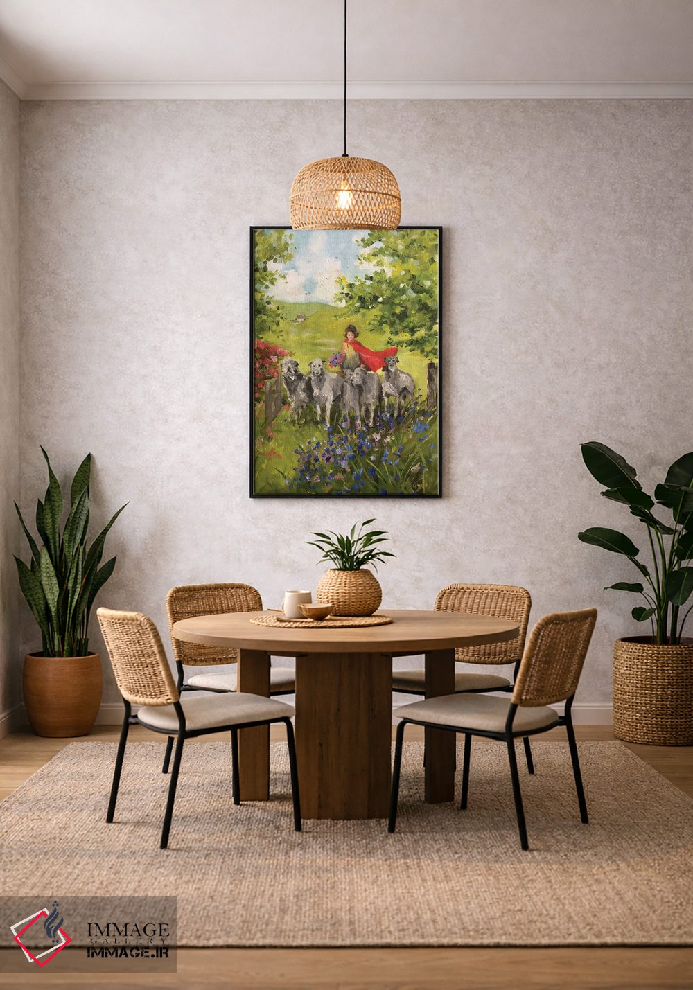 تابلو دکوراتیو گردشگران بعدازظهر اثر لیزا فینچ - D3B