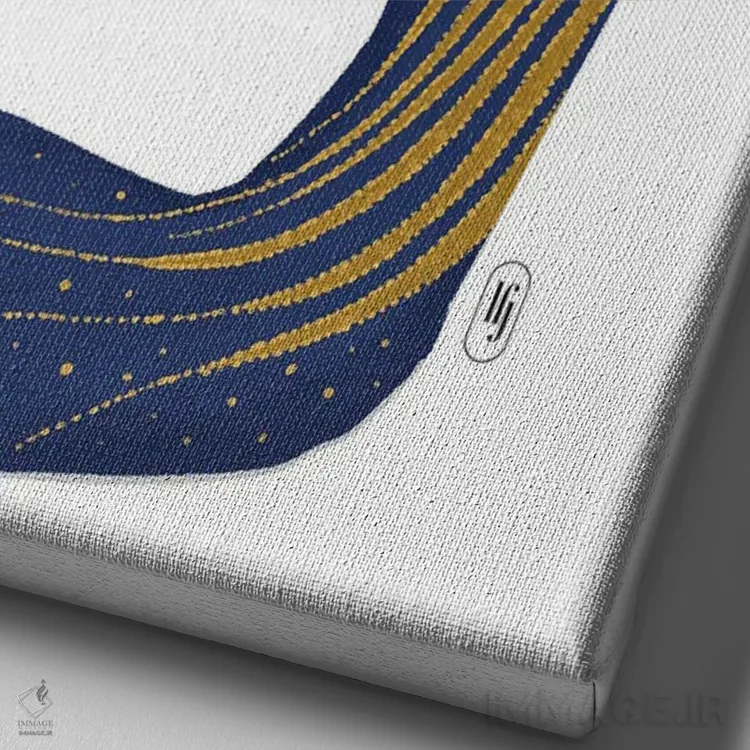 تابلو دکوراتیو اسرارآمیز اثر لا فم ژوژو - نمای نزدیک بافت بوم