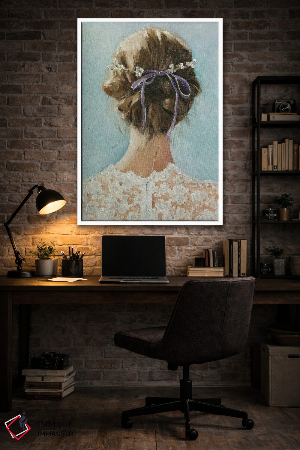 تابلو دکوراتیو دختر اسطوخودوس اثر لیزا فینچ - D3W