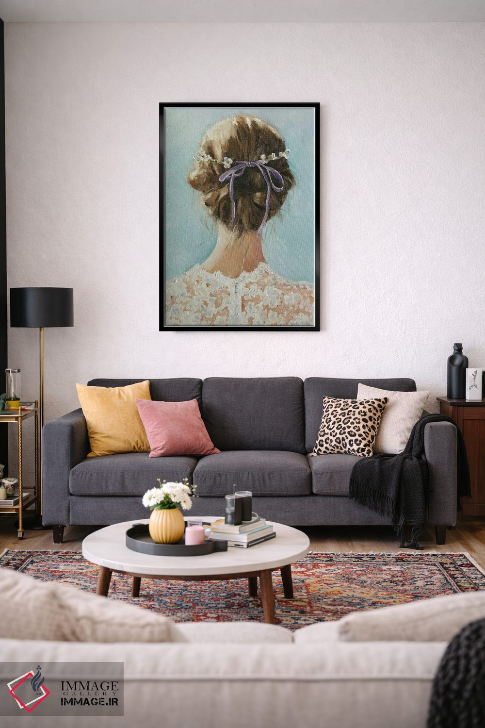 تابلو دکوراتیو دختر اسطوخودوس اثر لیزا فینچ - D4B