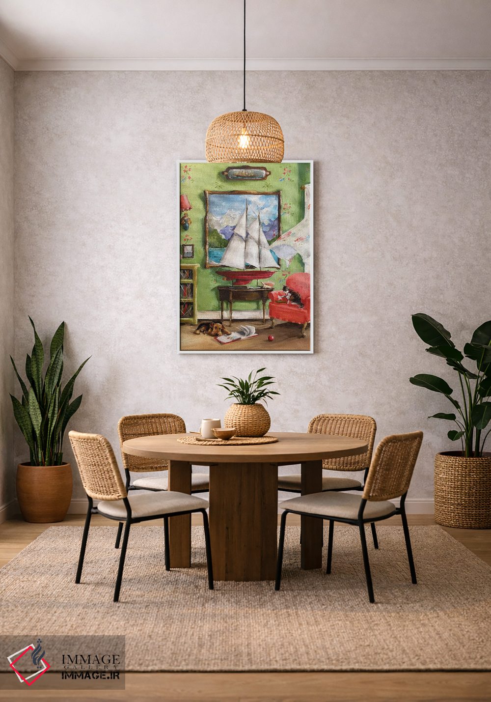 تابلو دکوراتیو داستان های دریا اثر لیزا فینچ - D3W