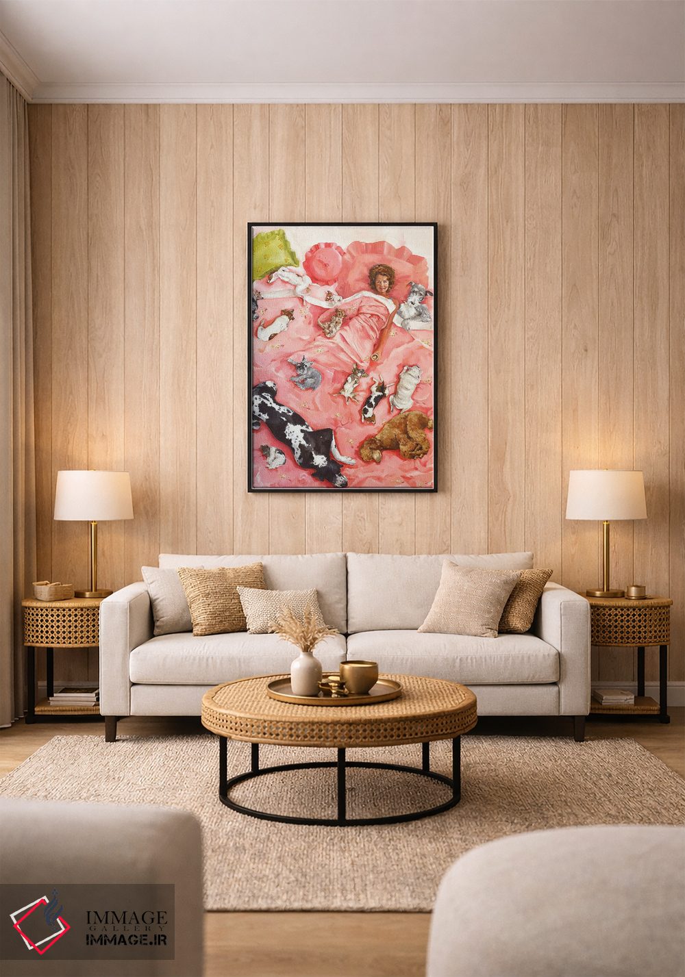 تابلو دکوراتیو قهوه صبحگاهی اثر لیزا فینچ - D2B