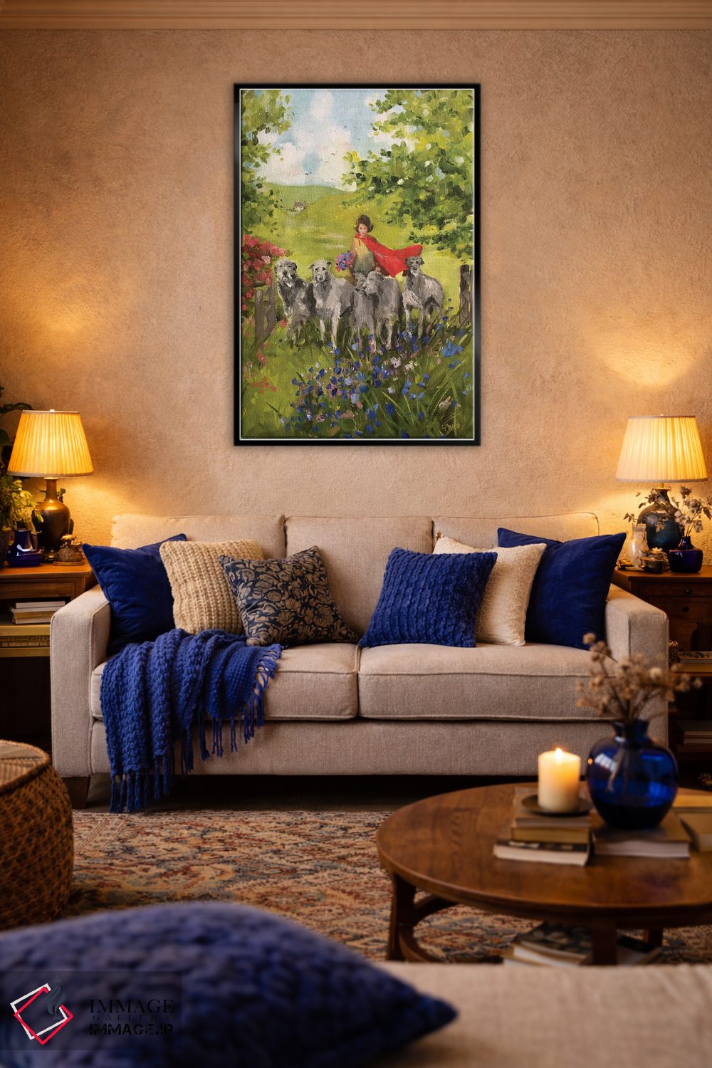 تابلو دکوراتیو گردشگران بعدازظهر اثر لیزا فینچ - D4B