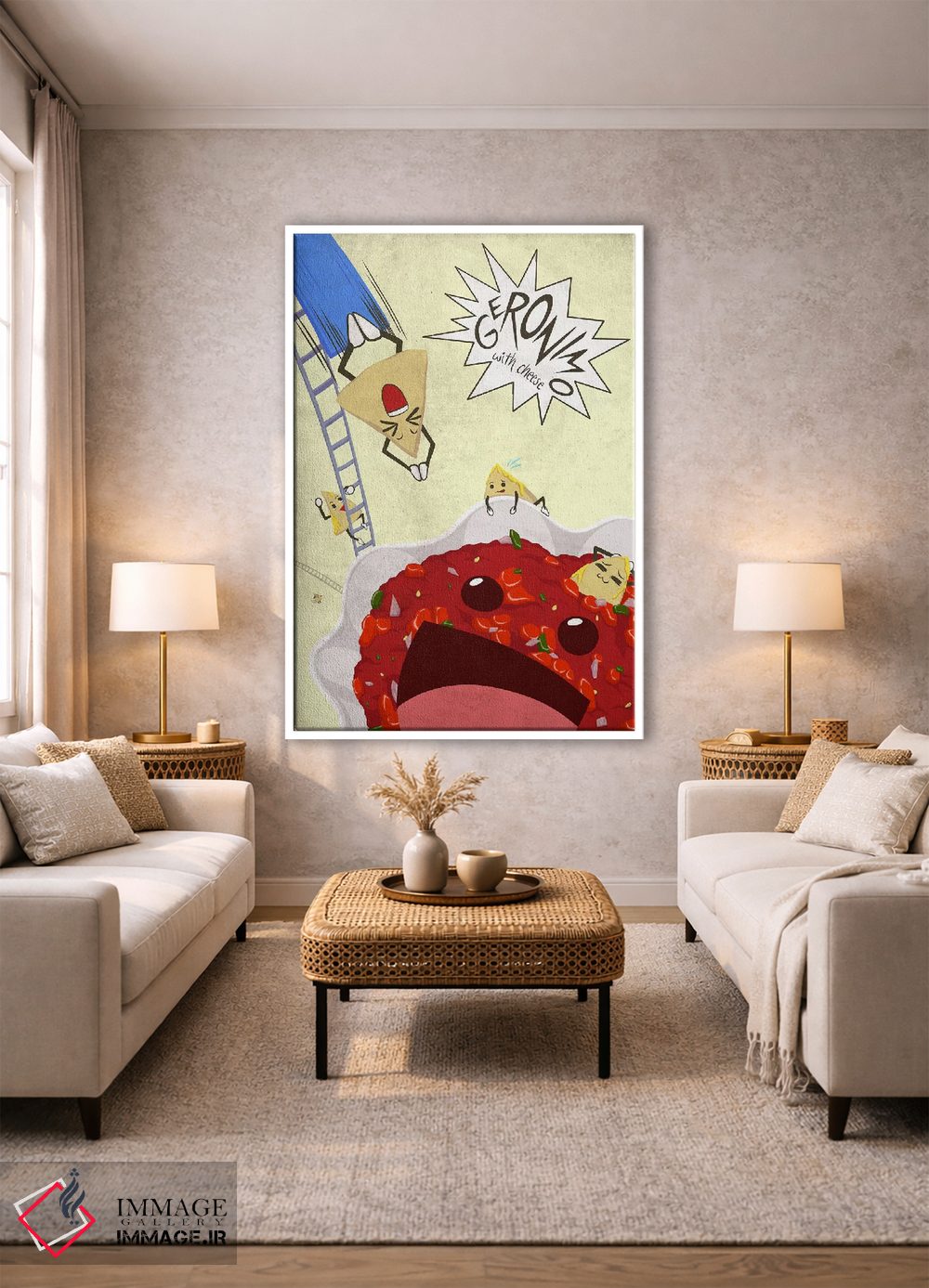 تابلو دکوراتیو غوطه ور خوشمزه اثر فایو بای فایو کالکتیو - D1W
