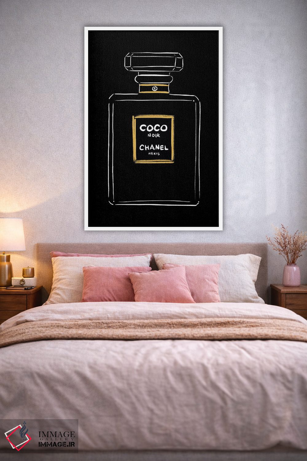 تابلو دکوراتیو شنل کوکو نوآر اثر لا فم ژوژو - D2W