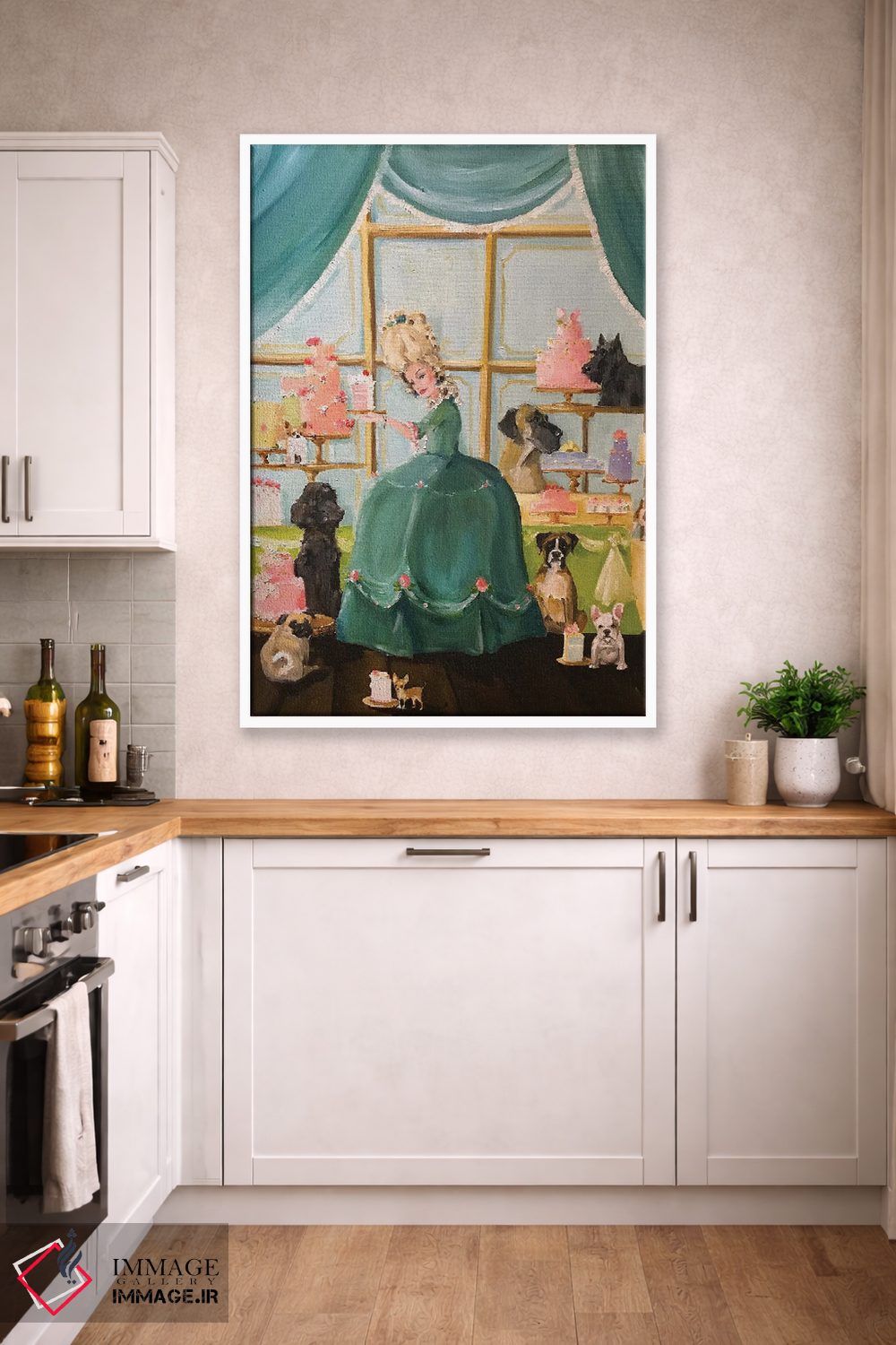 تابلو دکوراتیو بیا کیک بخوریم اثر لیزا فینچ - D6W