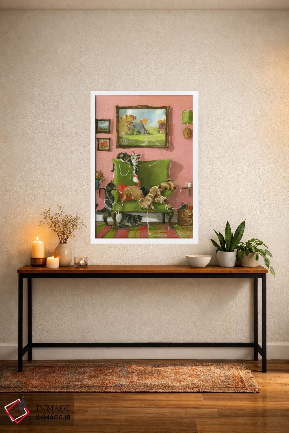 تابلو دکوراتیو جوراب آرگیل اثر لیزا فینچ - D2W