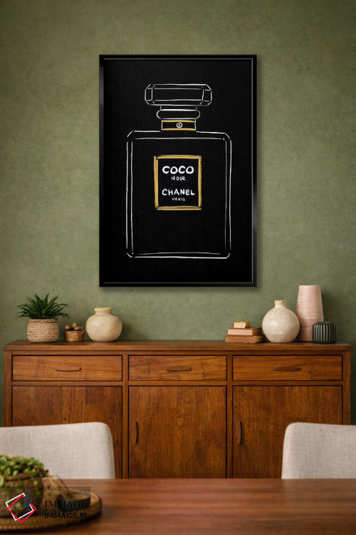 تابلو دکوراتیو شنل کوکو نوآر اثر لا فم ژوژو - D3B