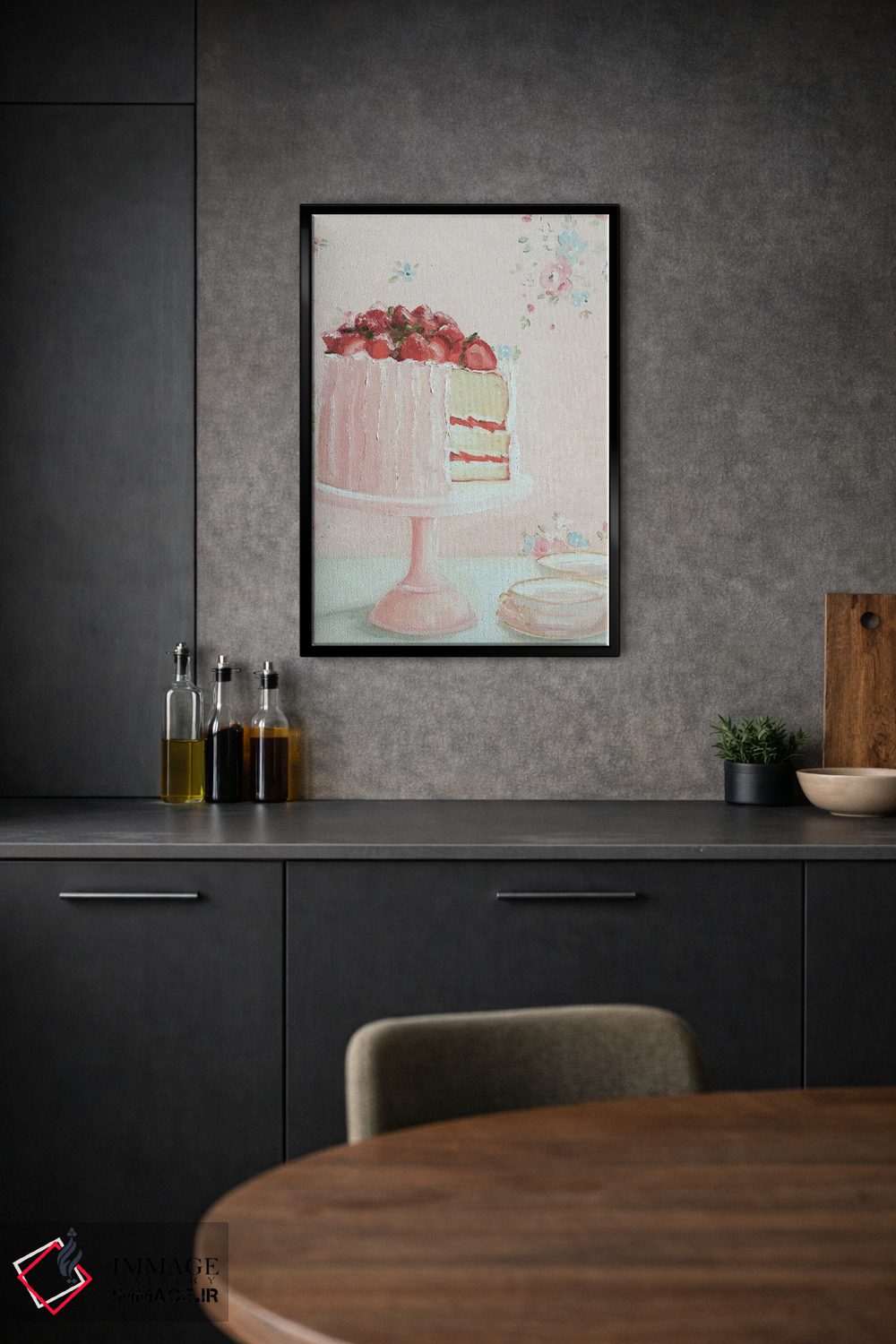 تابلو دکوراتیو بعدازظهر توت فرنگی اثر لیزا فینچ - D1B