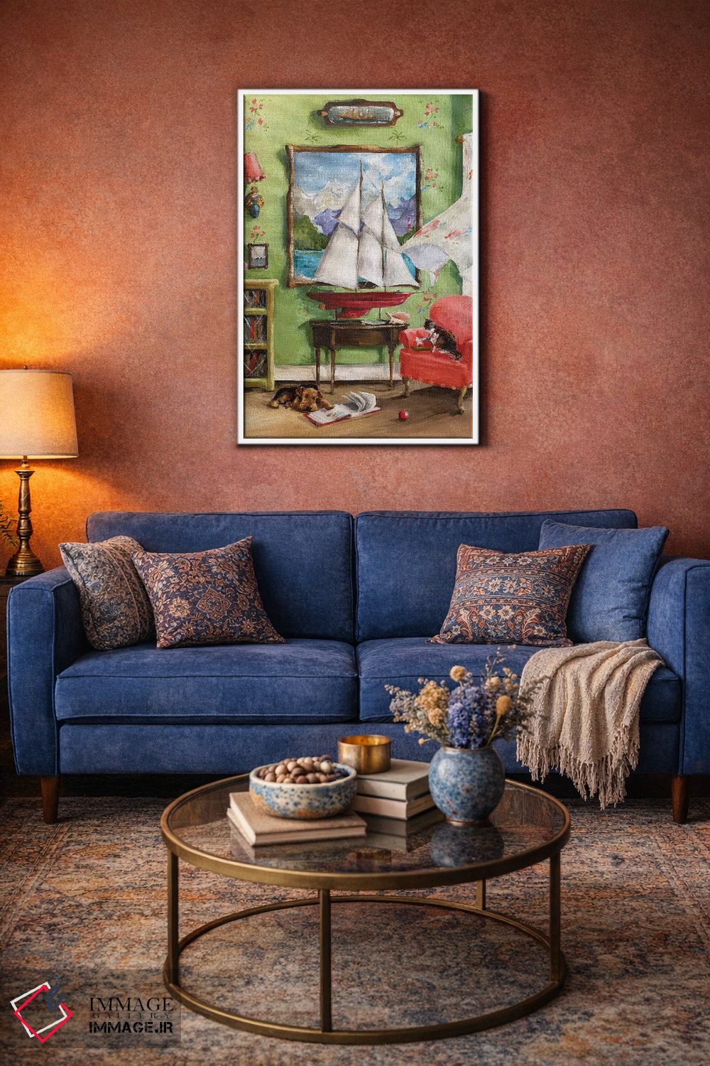 تابلو دکوراتیو داستان های دریا اثر لیزا فینچ - D4W