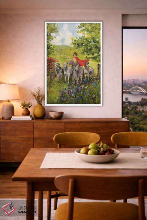 تابلو دکوراتیو گردشگران بعدازظهر اثر لیزا فینچ - D6W