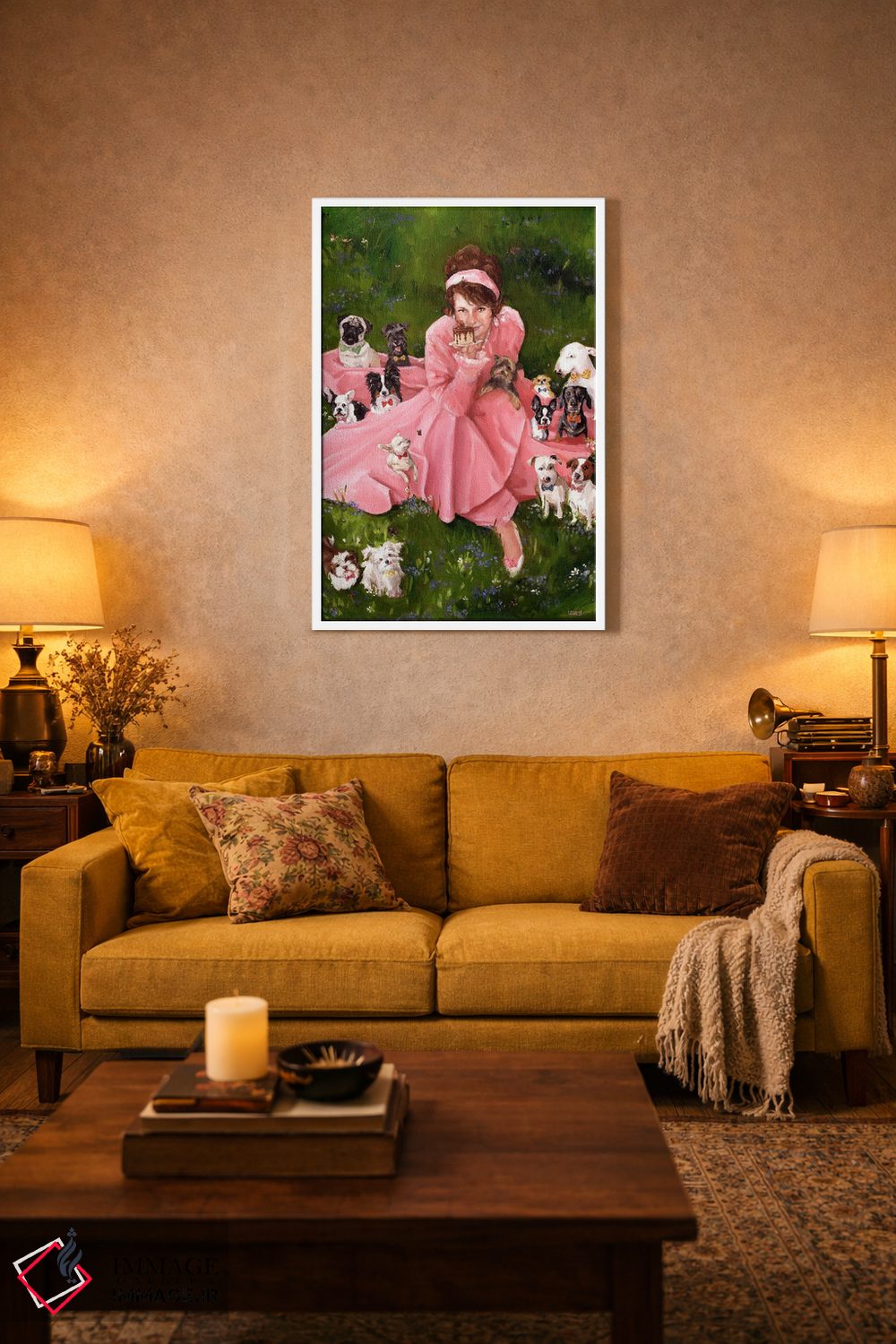 تابلو دکوراتیو مهمانی باغی اثر لیزا فینچ - D3W