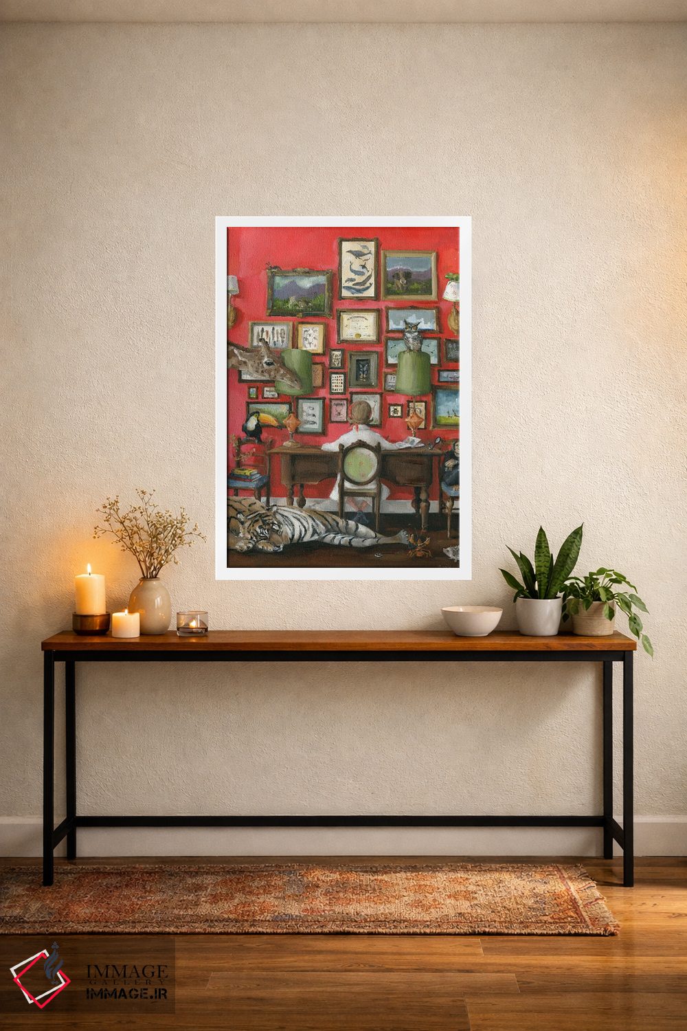 تابلو دکوراتیو جانورشناس اثر لیزا فینچ - D3W