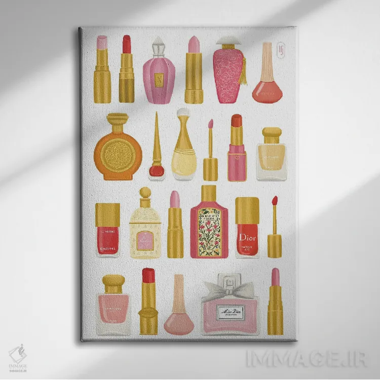 تابلو دکوراتیو آرایشی اثر لا فم ژوژو - نمای روبهرو روی دیوار