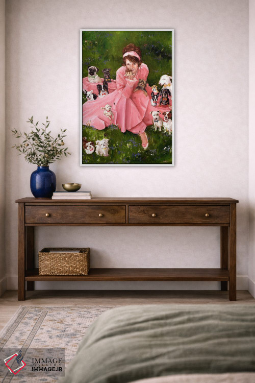 تابلو دکوراتیو مهمانی باغی اثر لیزا فینچ - D4W