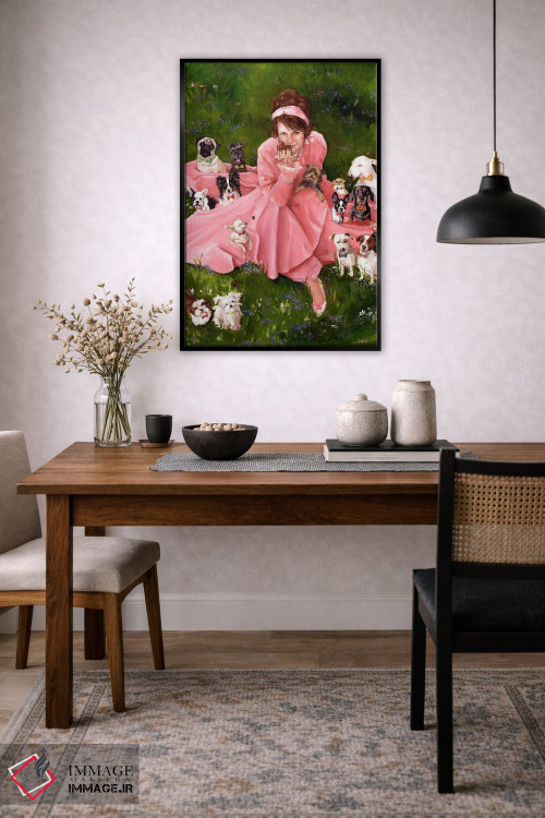 تابلو دکوراتیو مهمانی باغی اثر لیزا فینچ - D5B