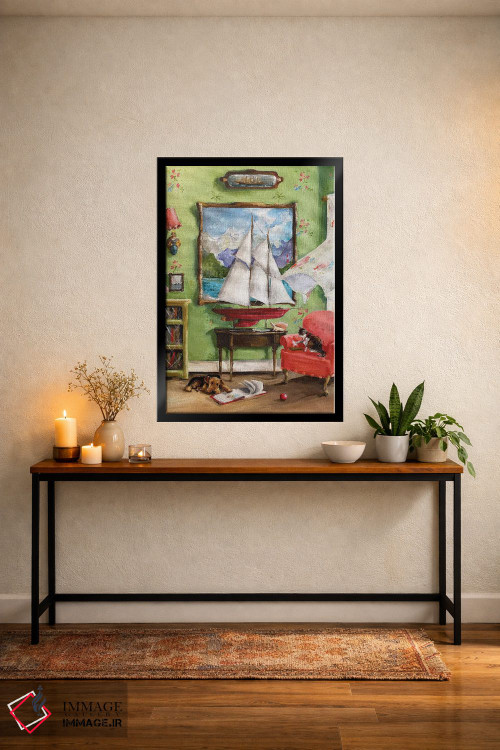 تابلو دکوراتیو داستان های دریا اثر لیزا فینچ - D5B