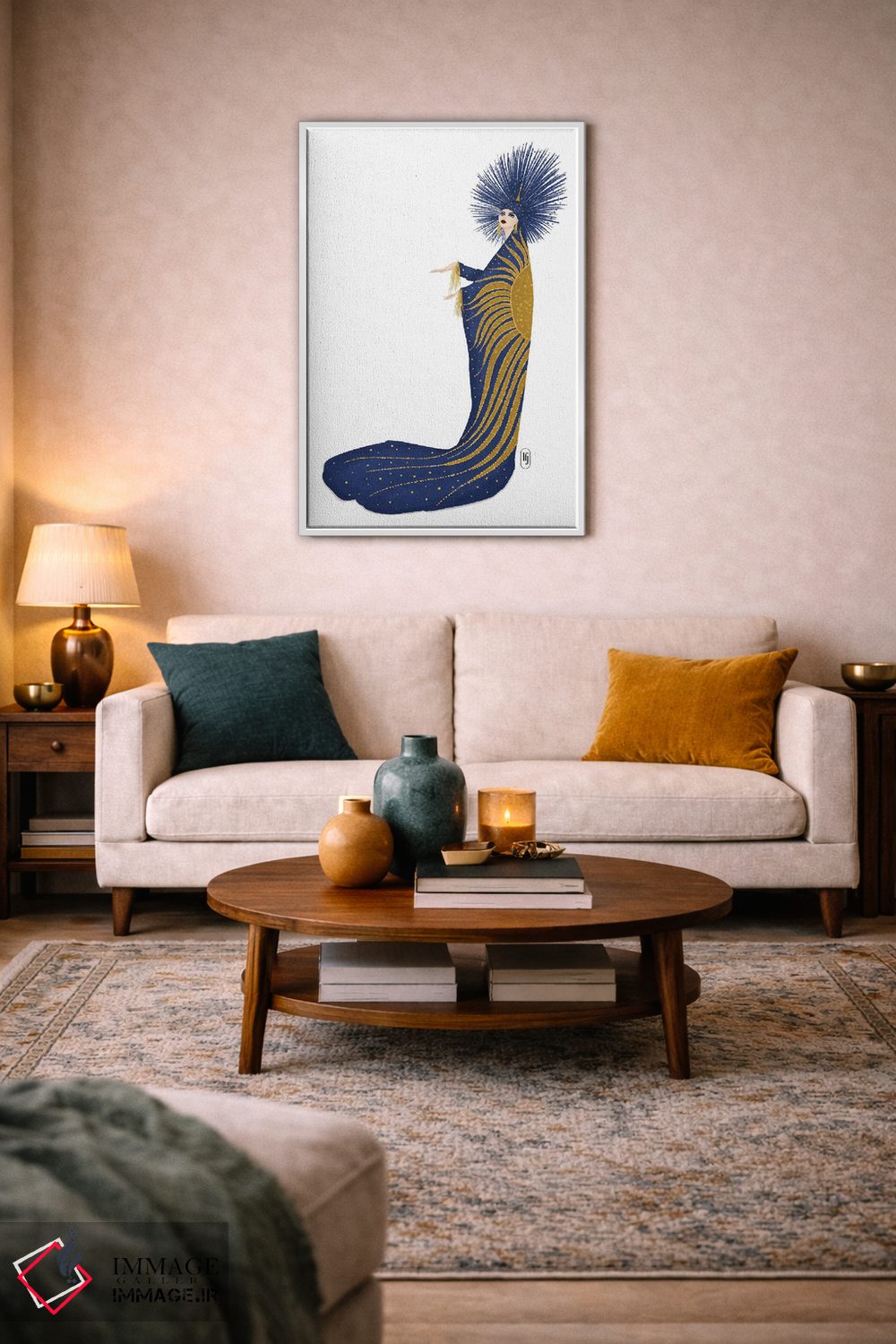 تابلو دکوراتیو اسرارآمیز اثر لا فم ژوژو - D2W