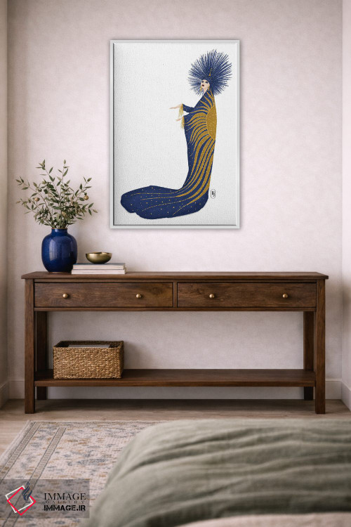 تابلو دکوراتیو اسرارآمیز اثر لا فم ژوژو - D3W