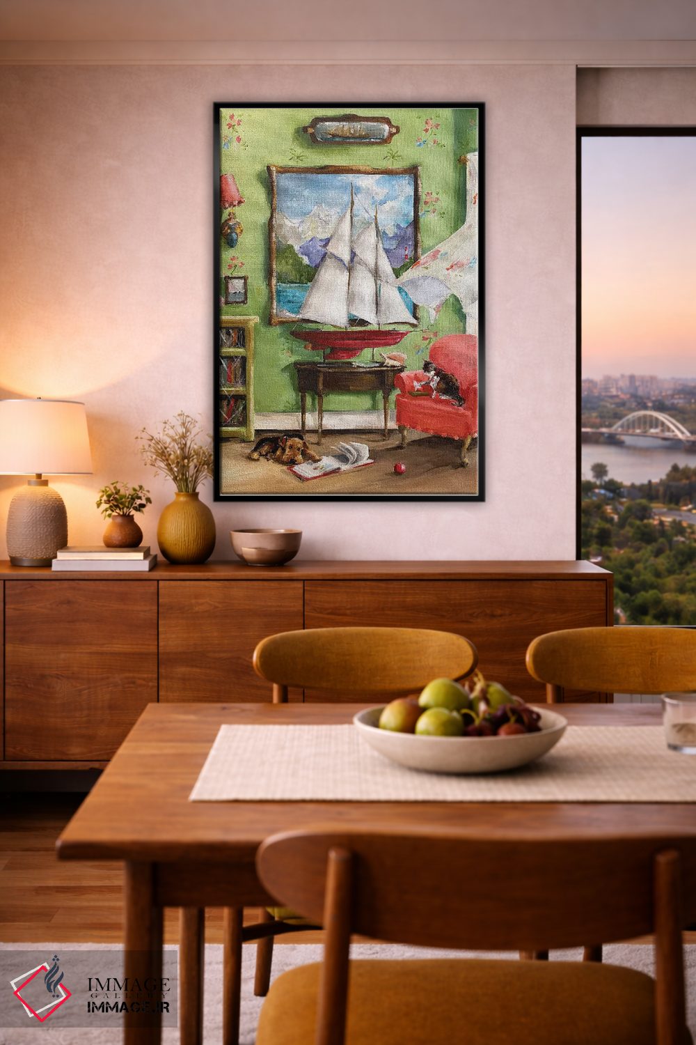 تابلو دکوراتیو داستان های دریا اثر لیزا فینچ - D6B