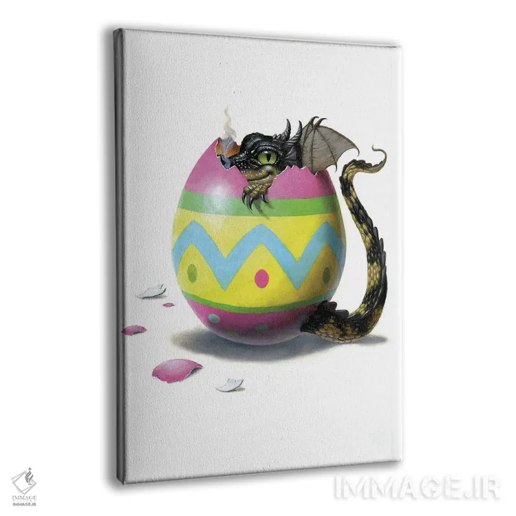 تابلو دکوراتیو تخم اژدها اثر لیزا فالکن سترن - نمای پرسپکتیو محصول