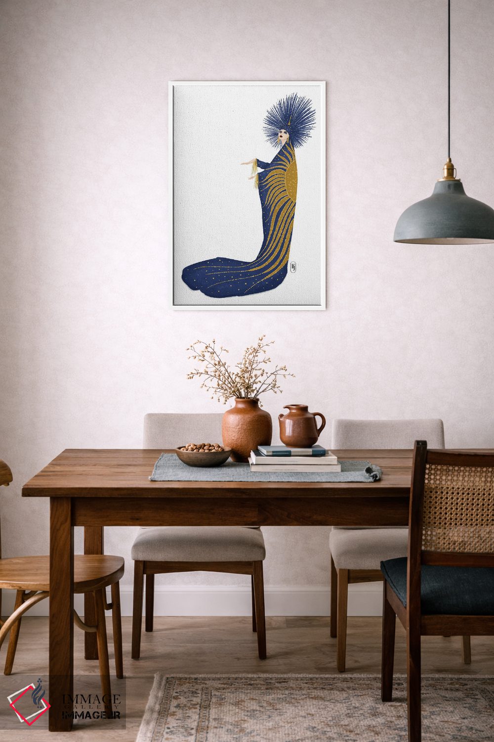 تابلو دکوراتیو اسرارآمیز اثر لا فم ژوژو - D5W