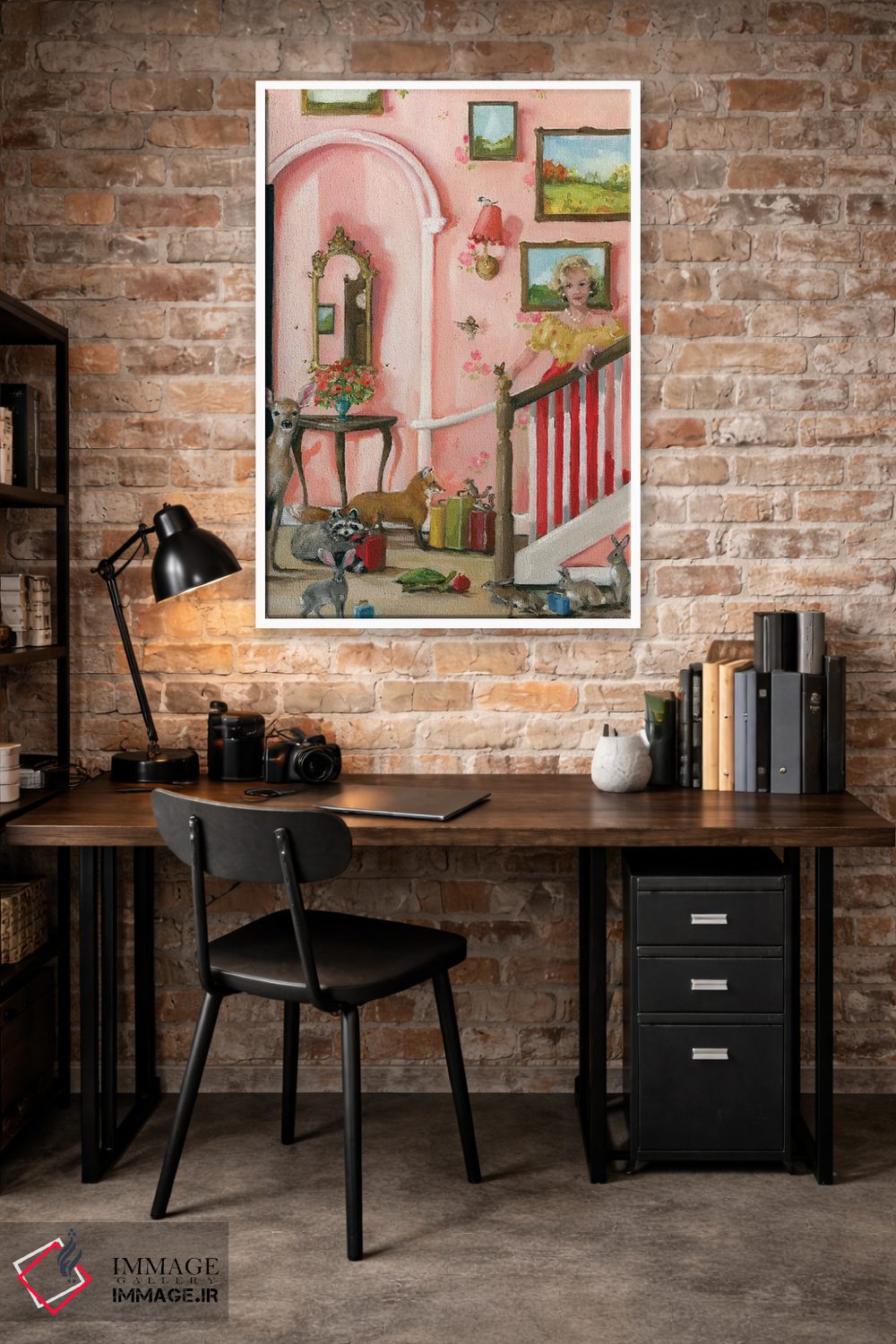 تابلو دکوراتیو آخر هفته در کلبه رز اثر لیزا فینچ - D4W