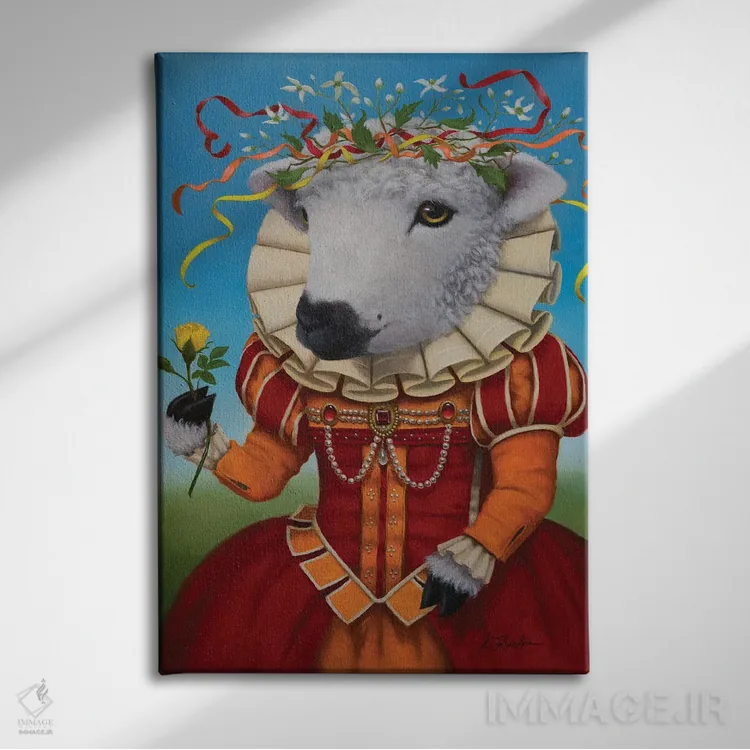 تابلو دکوراتیو دوشس موتون اثر لیزا فالکن سترن - نمای روبهرو روی دیوار