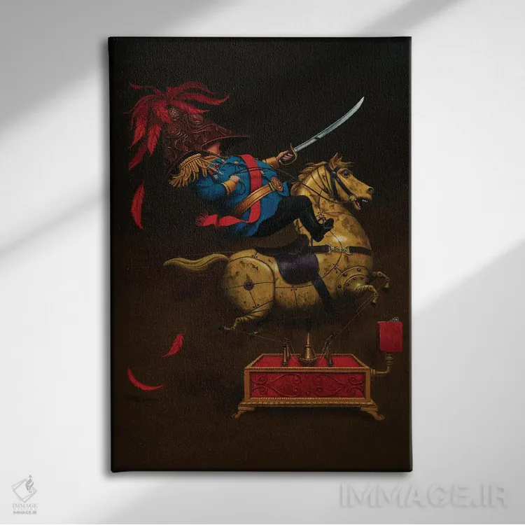 تابلو دکوراتیو از رهبر پیروی کن اثر لیزا فالکن سترن - نمای روبهرو روی دیوار