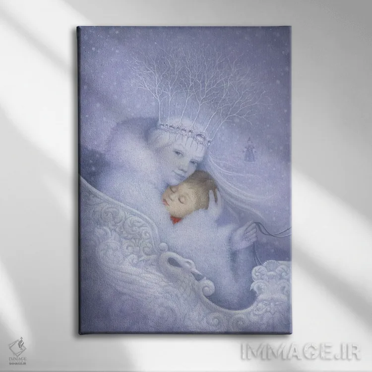 تابلو دکوراتیو ملکه برفی اثر لیزا فالکن سترن - نمای روبهرو روی دیوار