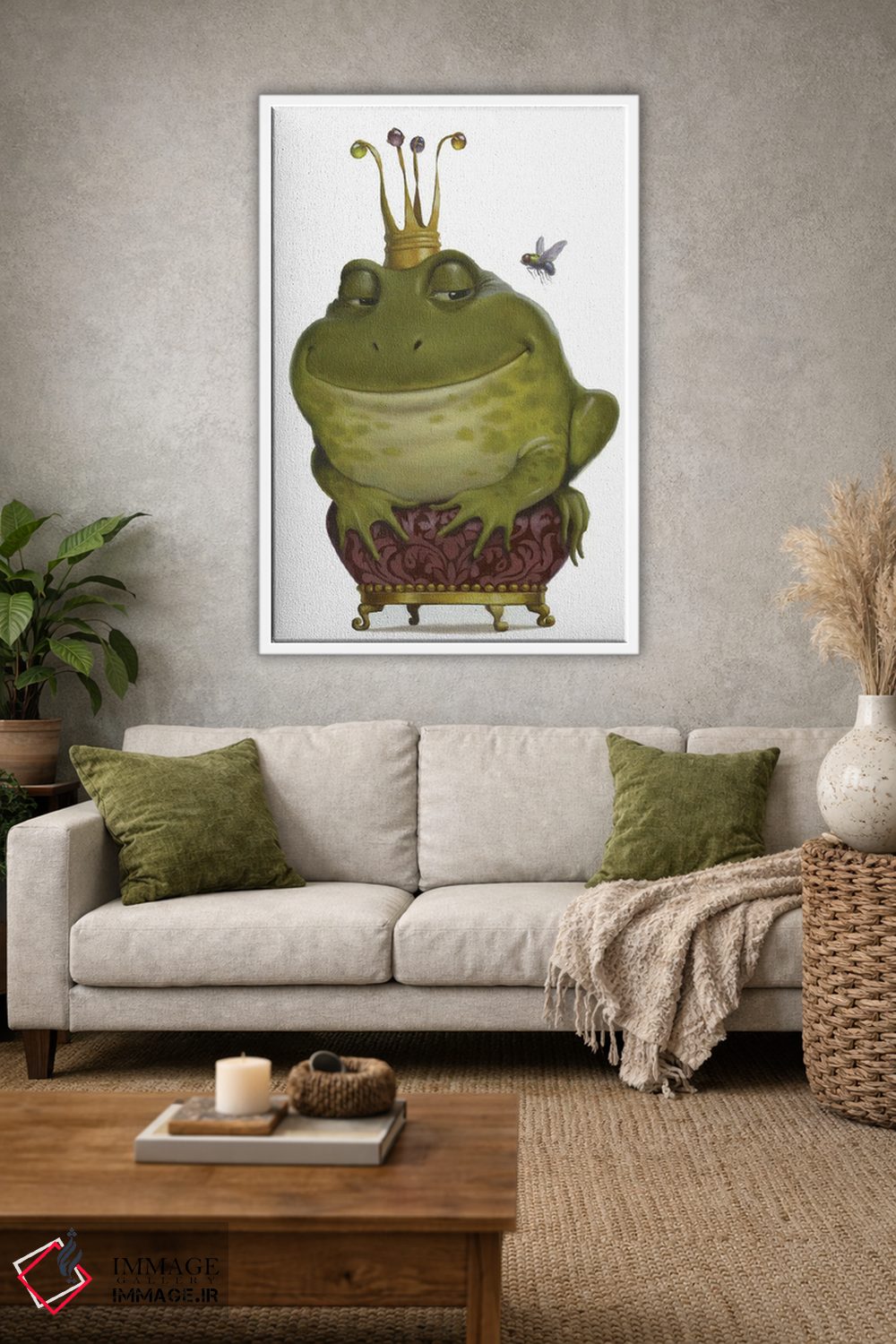 تابلو دکوراتیو شاهزاده قورباغه ای ۲ اثر لیزا فالکن سترن - D1W
