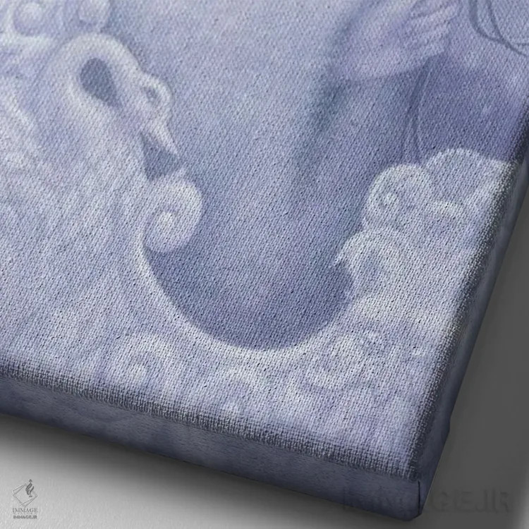 تابلو دکوراتیو ملکه برفی اثر لیزا فالکن سترن - نمای نزدیک بافت بوم