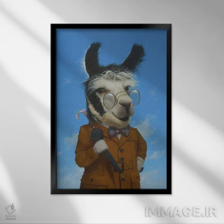 تابلو دکوراتیو پروفسور اثر لیزا فالکن سترن - نمای قابدار مشکی