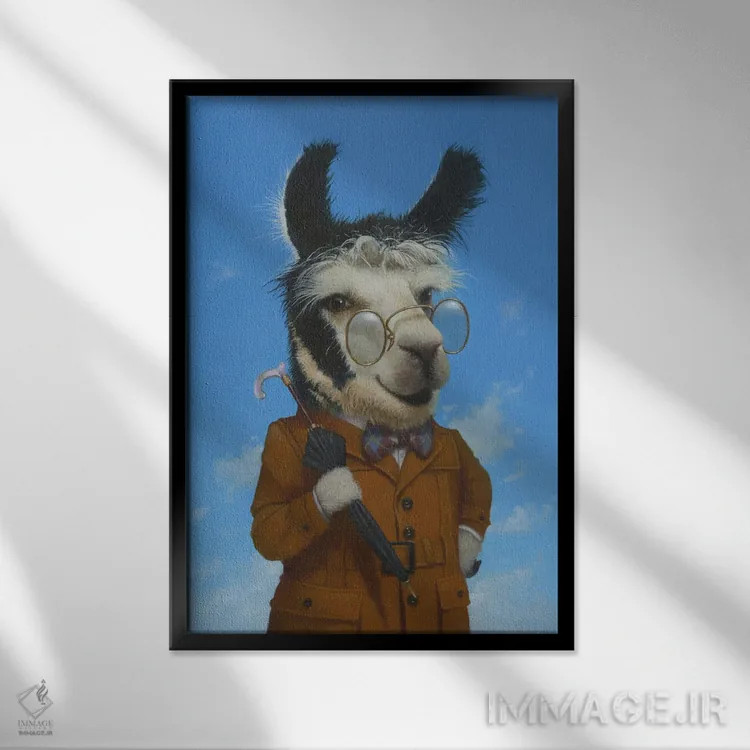 تابلو دکوراتیو پروفسور اثر لیزا فالکن سترن - نمای قابدار مشکی
