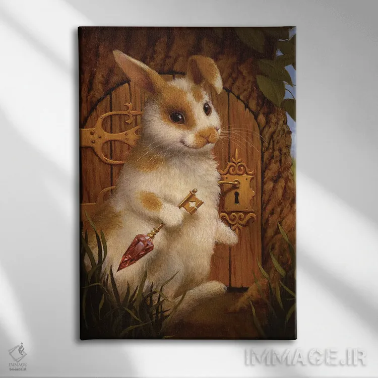 تابلو دکوراتیو گنجینه ۲ اثر لیزا فالکن سترن - نمای روبهرو روی دیوار