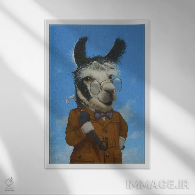 تابلو دکوراتیو پروفسور اثر لیزا فالکن سترن - نمای قابدار سفید