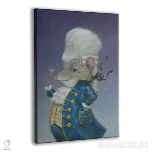 تابلو دکوراتیو موش کلاه گیسی اثر لیزا فالکن سترن - نمای پرسپکتیو محصول