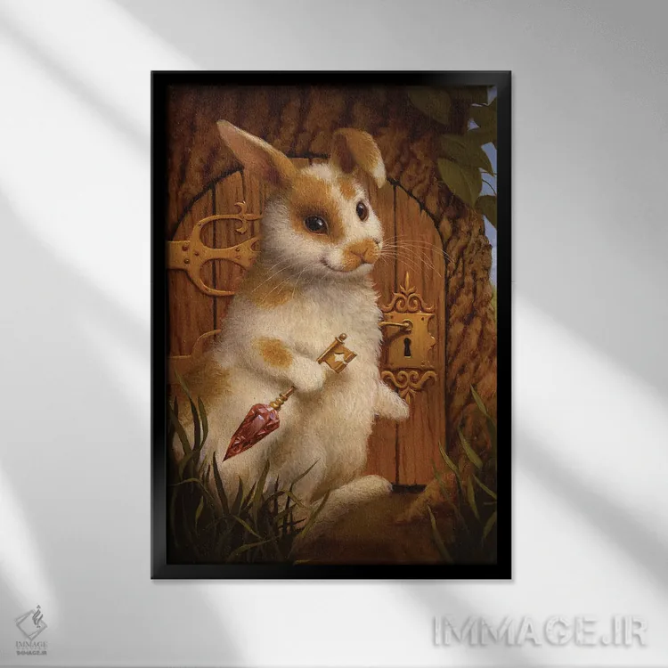 تابلو دکوراتیو گنجینه ۲ اثر لیزا فالکن سترن - نمای قابدار مشکی