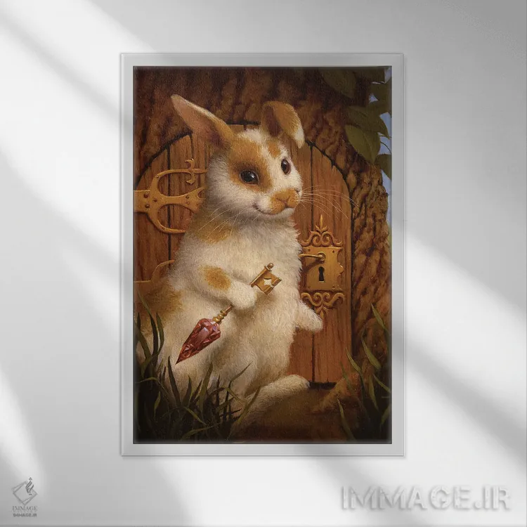 تابلو دکوراتیو گنجینه ۲ اثر لیزا فالکن سترن - نمای قابدار سفید