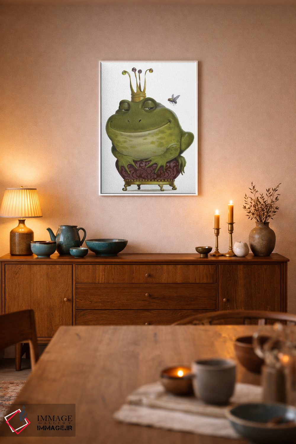 تابلو دکوراتیو شاهزاده قورباغه ای ۲ اثر لیزا فالکن سترن - D6W