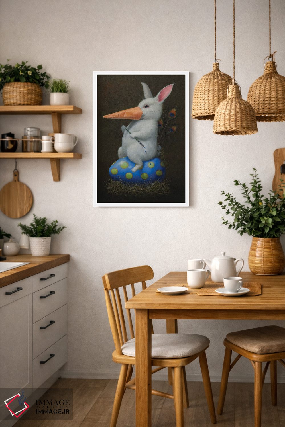 تابلو دکوراتیو نقاب دار اثر لیزا فالکن سترن - D2W