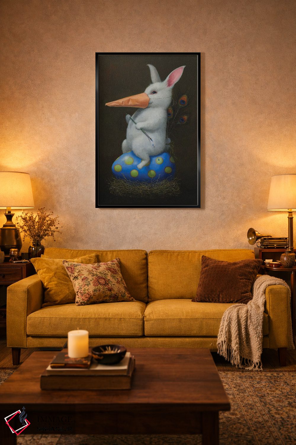 تابلو دکوراتیو نقاب دار اثر لیزا فالکن سترن - D5B