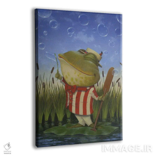 تابلو دکوراتیو دوئت حبابی اثر لیزا فالکن سترن - نمای پرسپکتیو محصول