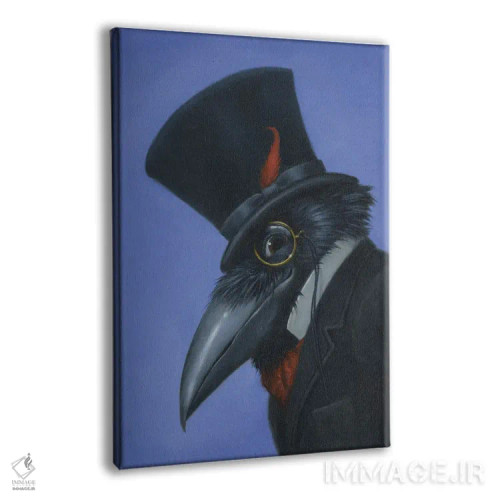 تابلو دکوراتیو کلاغ اثر لیزا فالکن سترن - نمای پرسپکتیو محصول