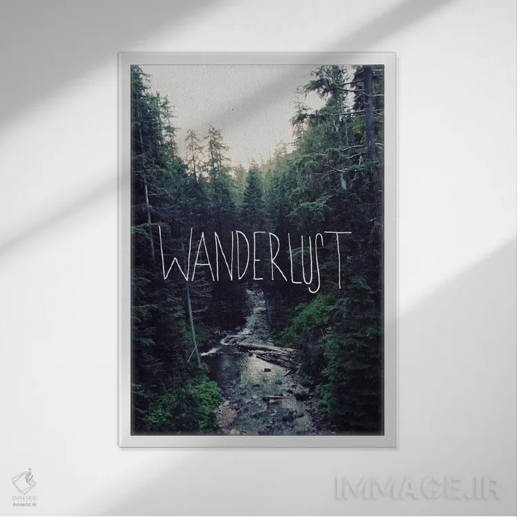 تابلو دکوراتیو آرزوی سفر، نهر رینیه اثر لیا فلورس - نمای قابدار سفید